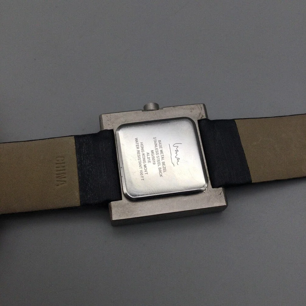 Projects Michael Graves Womens Watch 30mm Square Dial Silver Tone New Battery